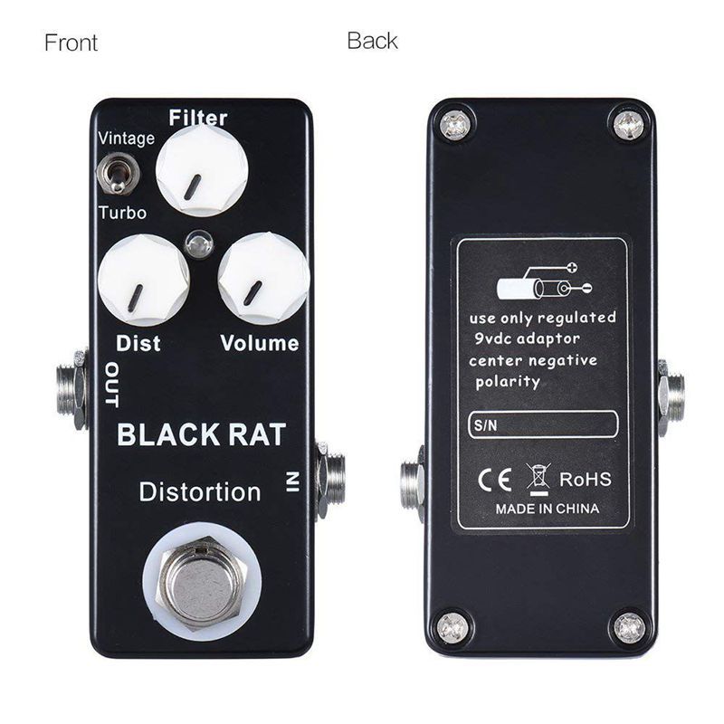 Mini PEDALE D'EFFETS BLACK RAT POUR GUITARE