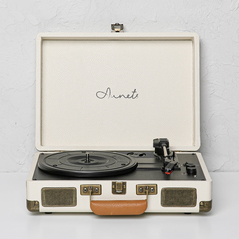 Vinyle platine Retro avec Valise portable en cuir
