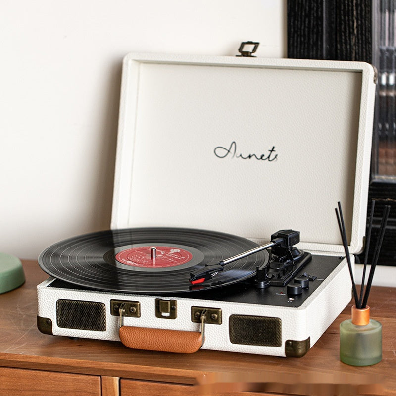 Vinyle platine Retro avec Valise portable en cuir