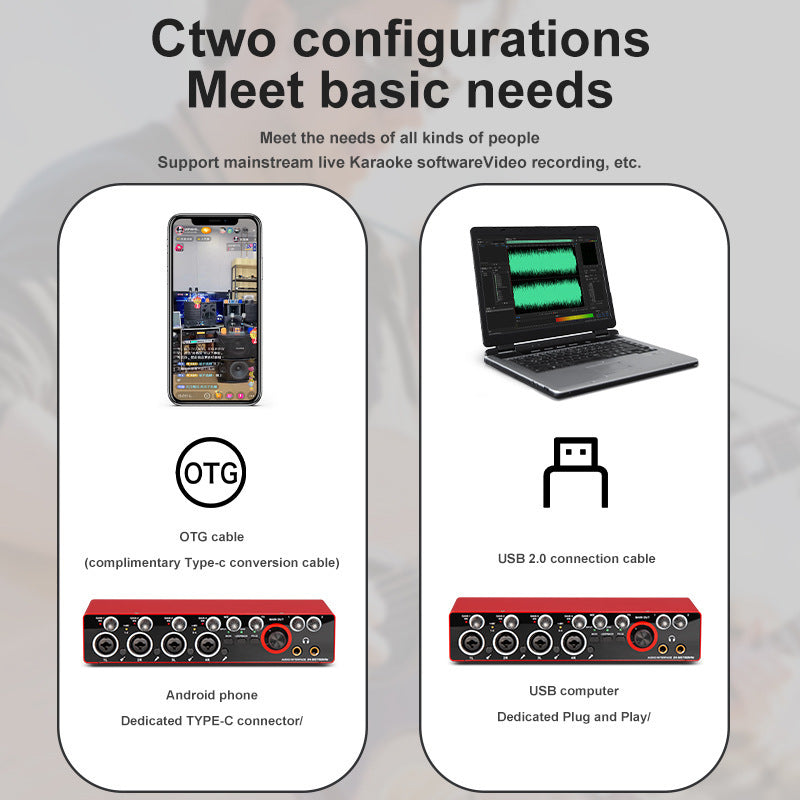 Carte Son Professionnelle 4 voies